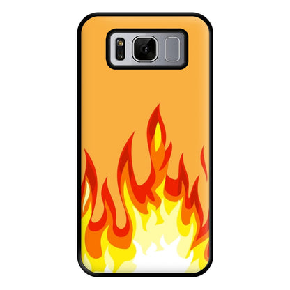 Orange Flame Phone Case for Galaxy S8 Plus