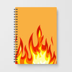 Orange Flame Notebook