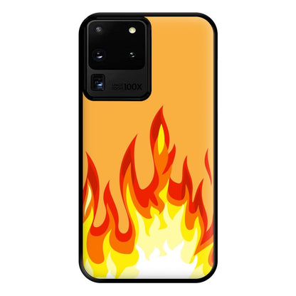 Orange Flame Phone Case for Galaxy S20 Ultra