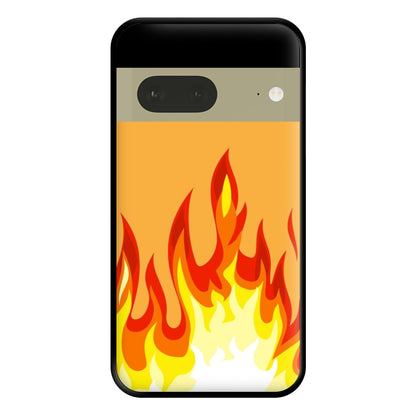 Orange Flame Phone Case for Google Pixel 7a