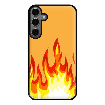 Orange Flame Phone Case for Galaxy S23FE