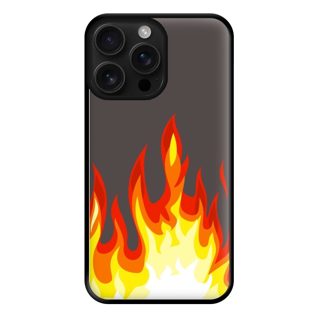 Grey Flame Phone Case for iPhone 16 Pro Max