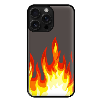 Grey Flame Phone Case for iPhone 16 Pro Max