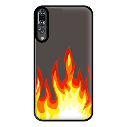 Grey Flame Phone Case for Huawei P20 Pro