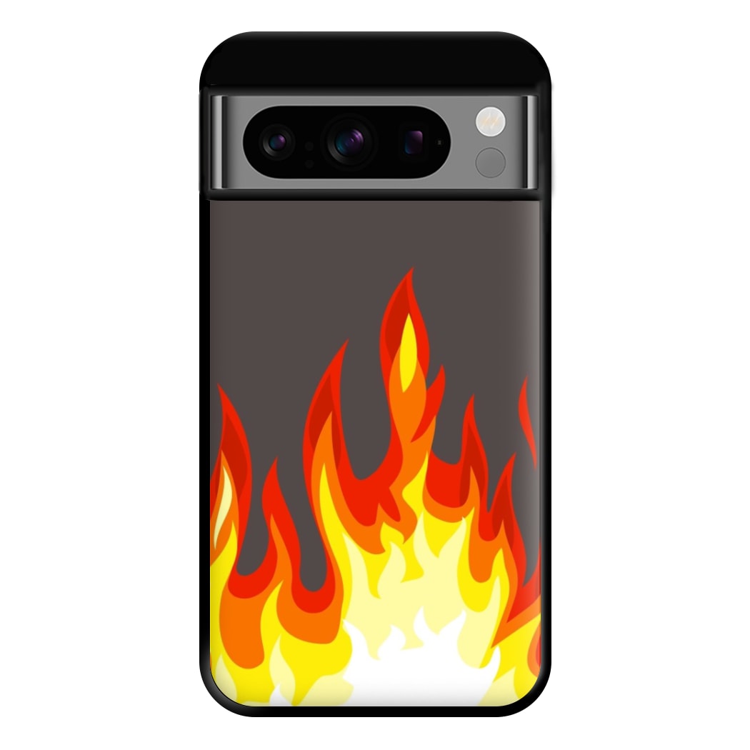 Grey Flame Phone Case for Google Pixel 8 Pro