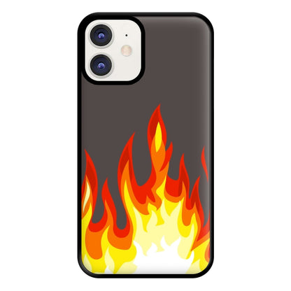 Grey Flame Phone Case for iPhone 12 / 12 Pro