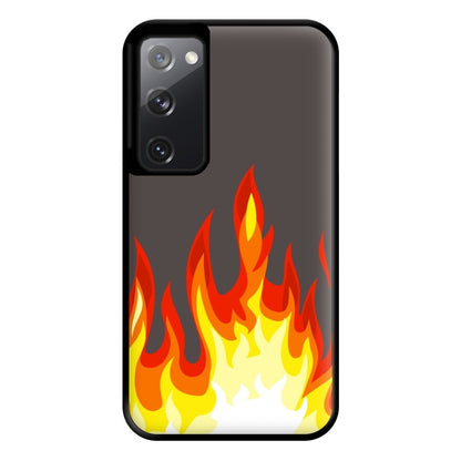 Grey Flame Phone Case for Galaxy S20FE