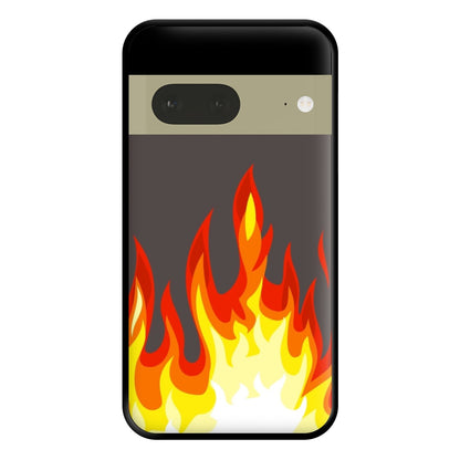 Grey Flame Phone Case for Google Pixel 7a