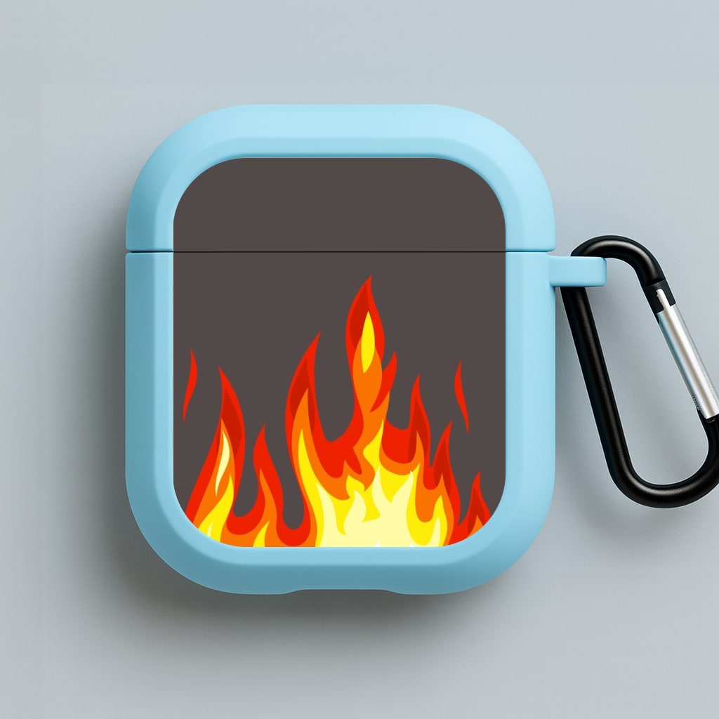 Grey Flame Blue AirPods Case