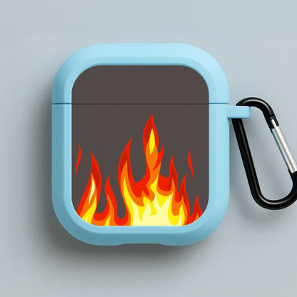 Grey Flame Blue AirPods Case