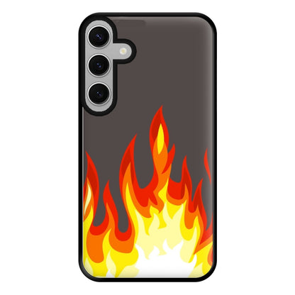 Grey Flame Phone Case for Galaxy S24FE