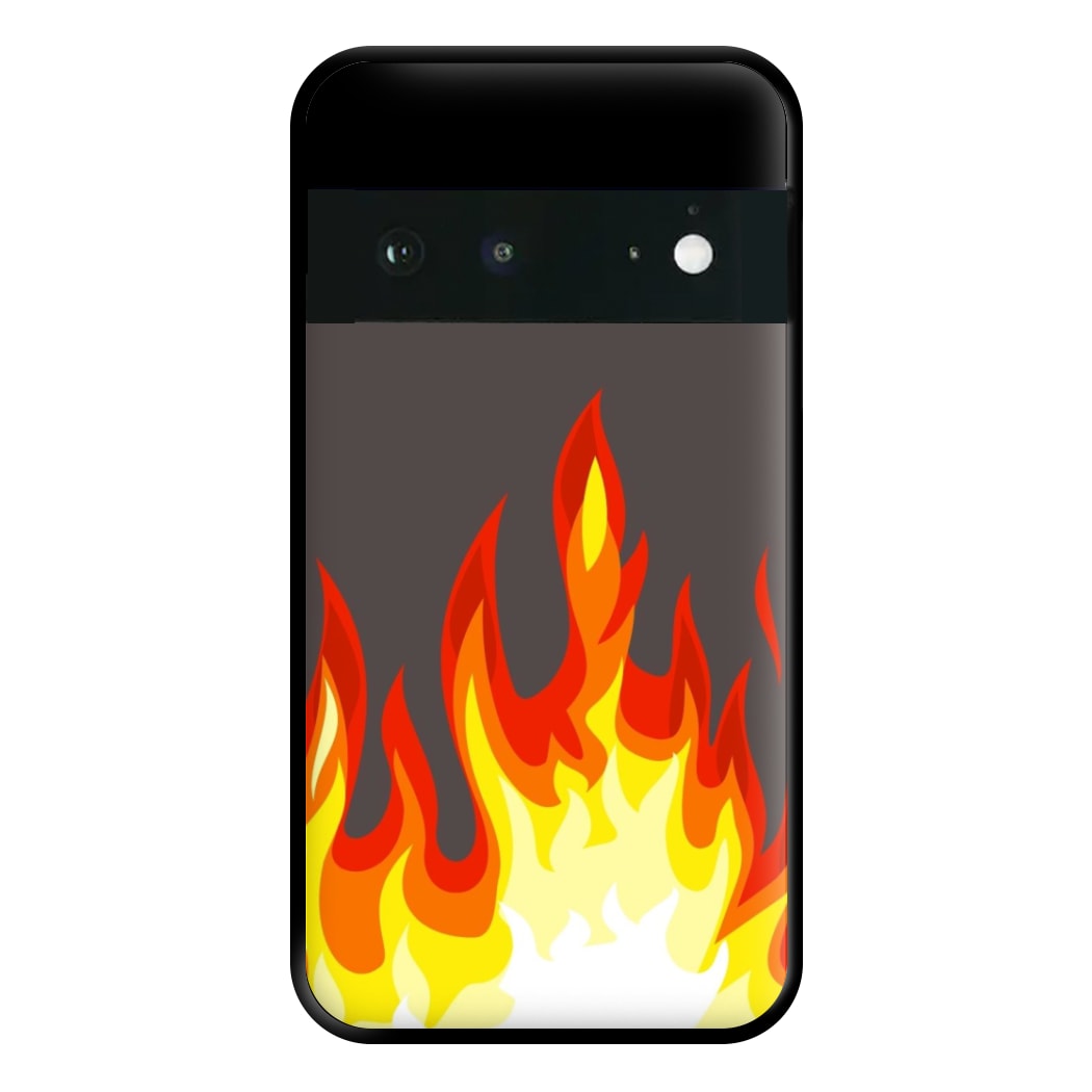 Grey Flame Phone Case for Google Pixel 6a