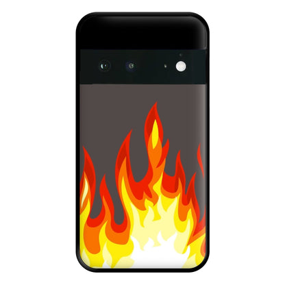 Grey Flame Phone Case for Google Pixel 6a