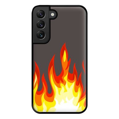 Grey Flame Phone Case for Galaxy S22 Plus