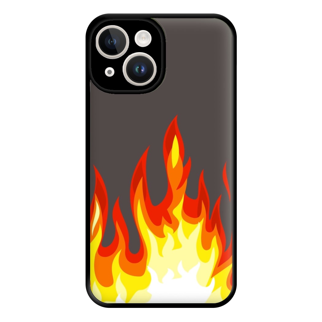 Grey Flame Phone Case for iPhone 14