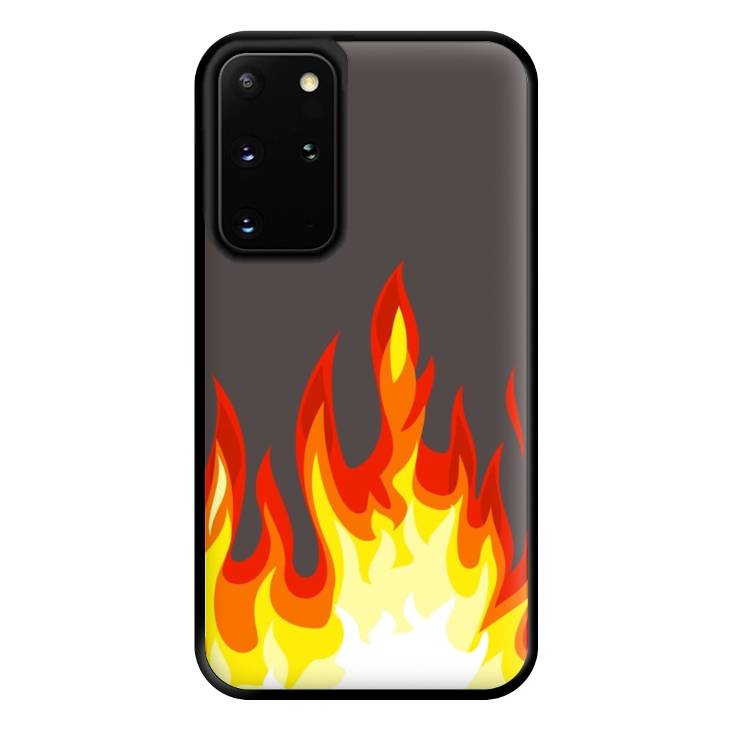 Grey Flame Phone Case for Galaxy S20 Plus