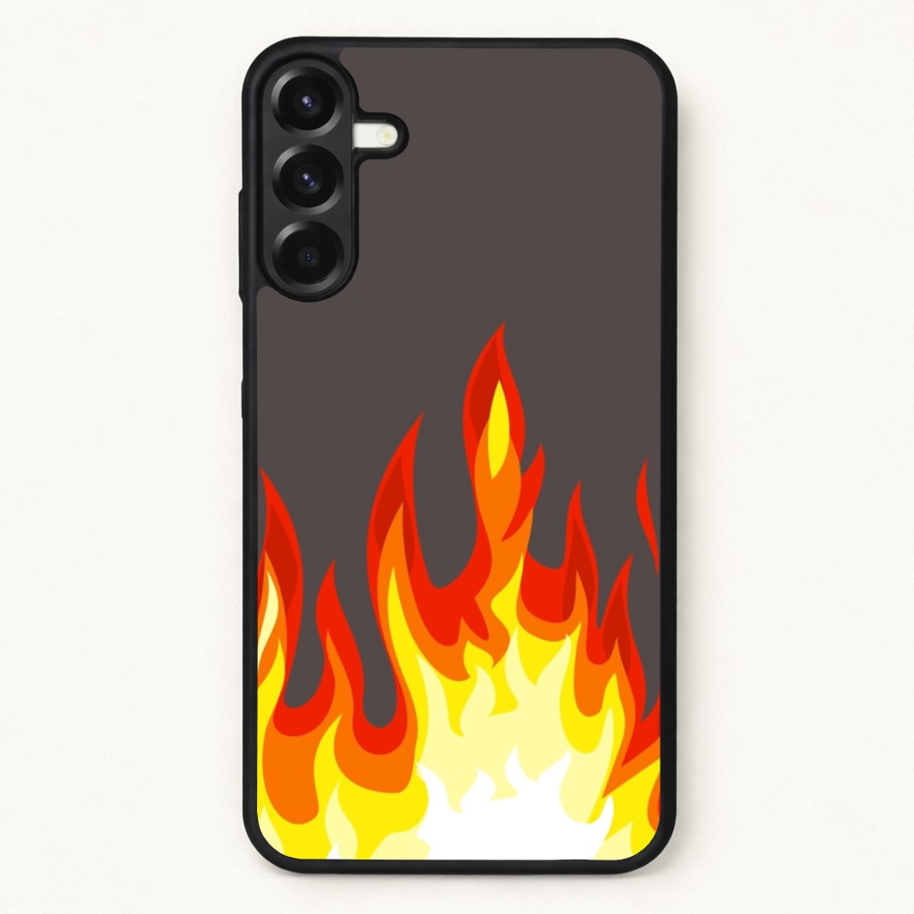 Grey Flame Phone Case for Galaxy A17