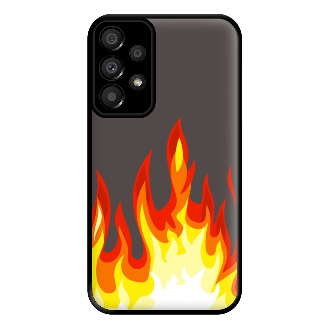 Grey Flame Phone Case for Galaxy A33