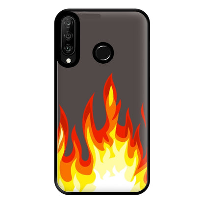 Grey Flame Phone Case for Huawei P30 Lite