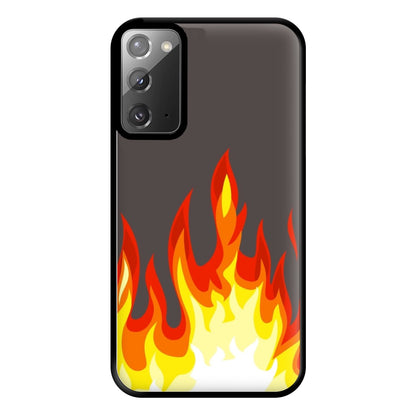 Grey Flame Phone Case for Galaxy Note 20 Ultra