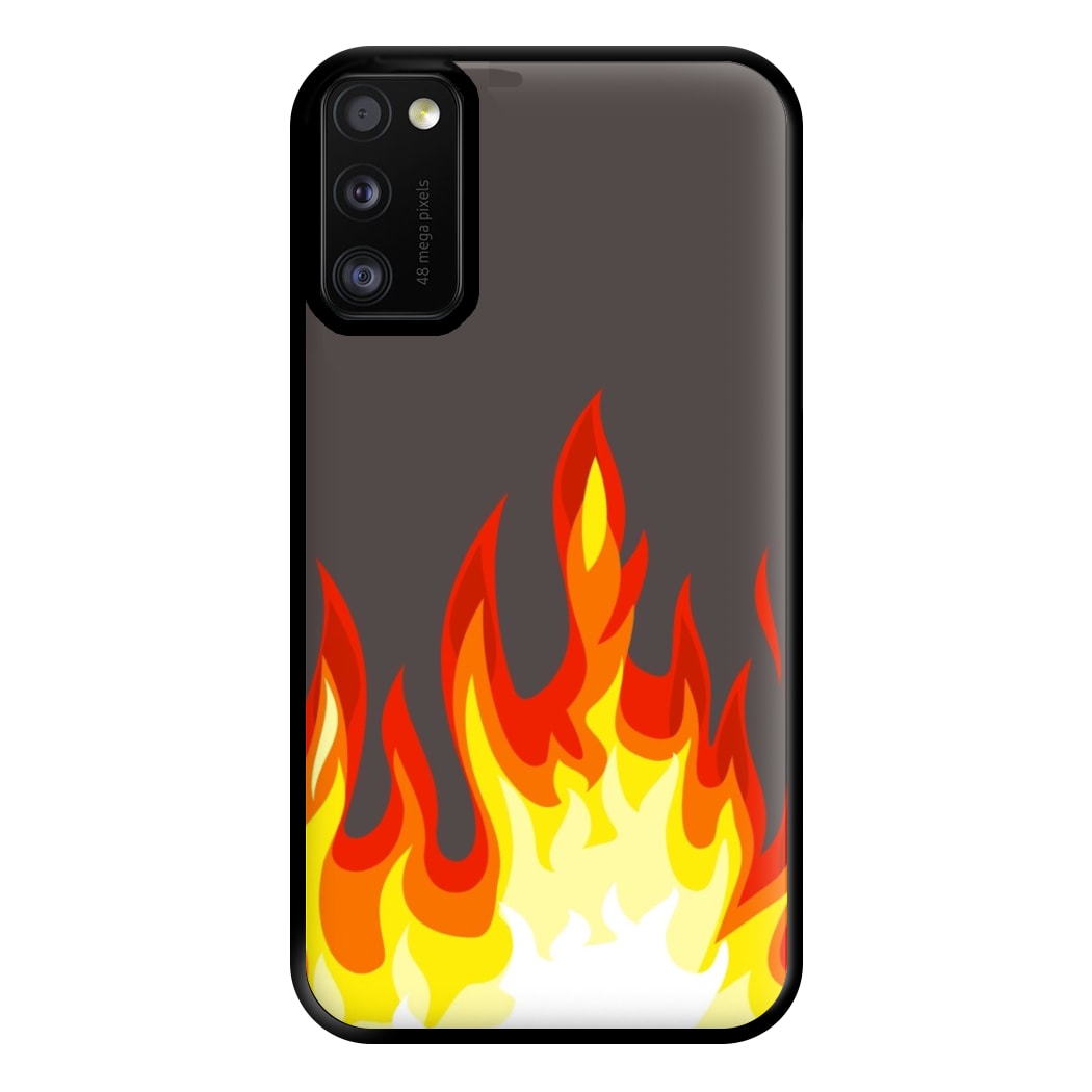 Grey Flame Phone Case for Galaxy A41