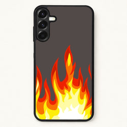 Grey Flame Phone Case for Galaxy A57