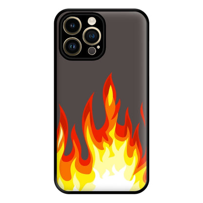 Grey Flame Phone Case for iPhone 14 Pro Max