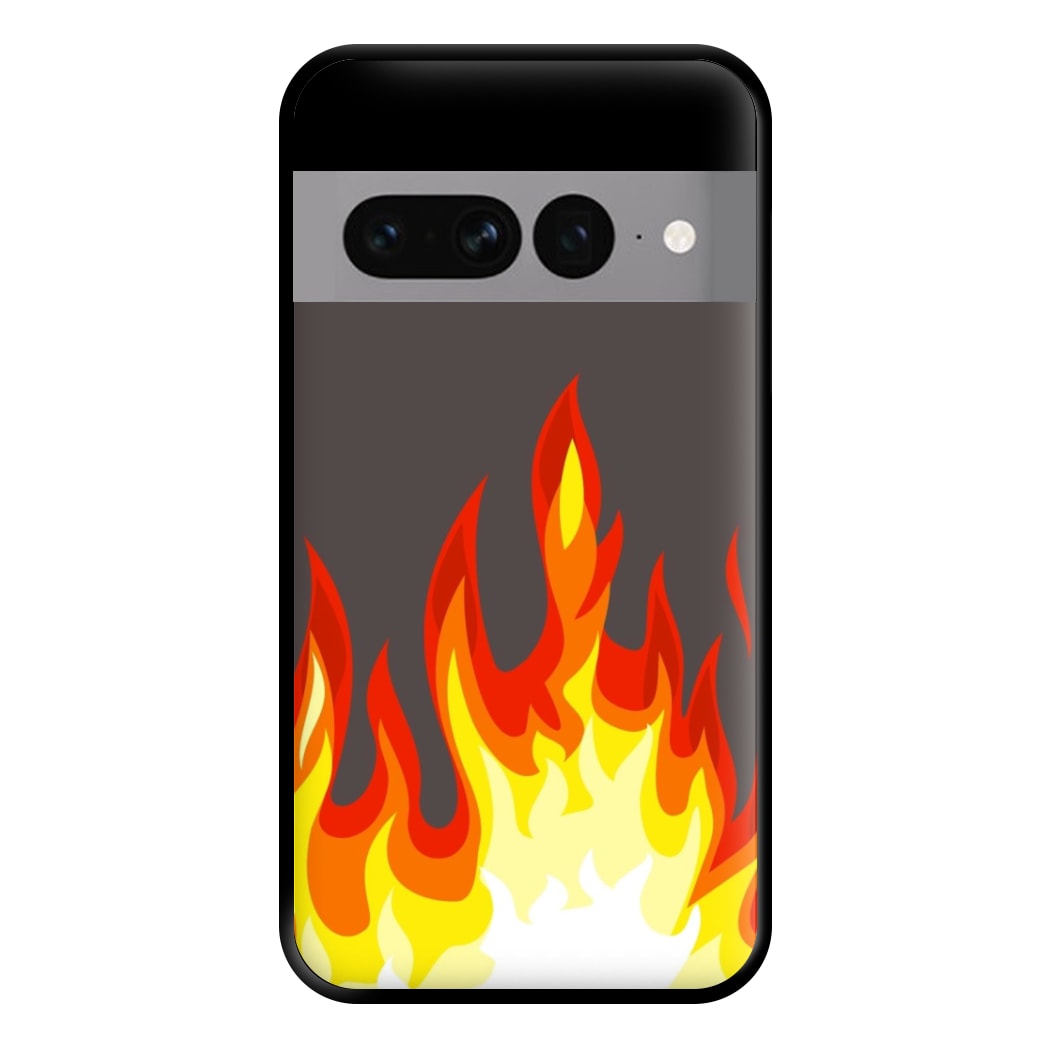 Grey Flame Phone Case for Google Pixel 7 Pro