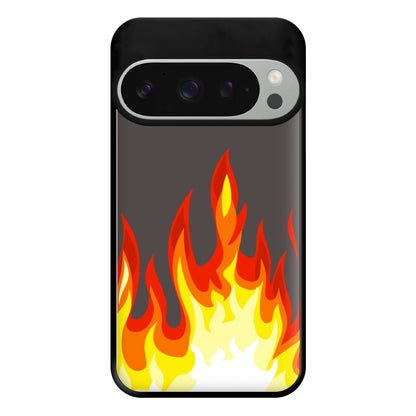 Grey Flame Phone Case for Google Pixel 9 Pro XL