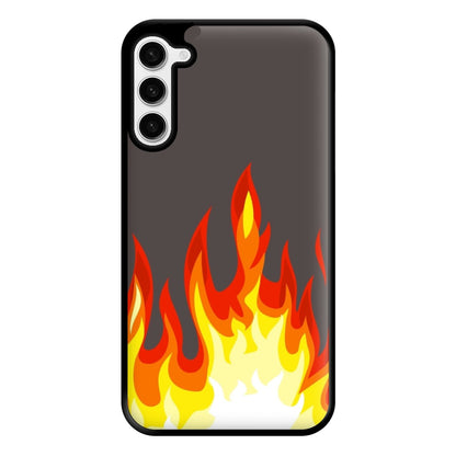 Grey Flame Phone Case for Galaxy S23 Plus