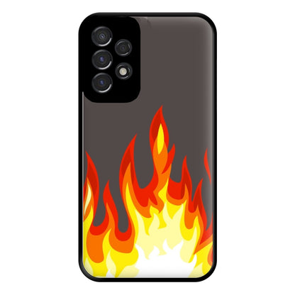 Grey Flame Phone Case for Galaxy A53