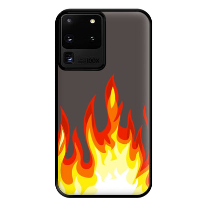 Grey Flame Phone Case for Galaxy S20 Ultra