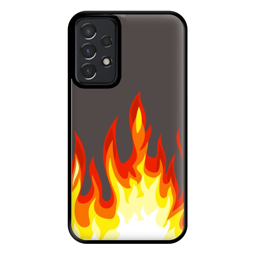 Grey Flame Phone Case for Galaxy A52 / A52s