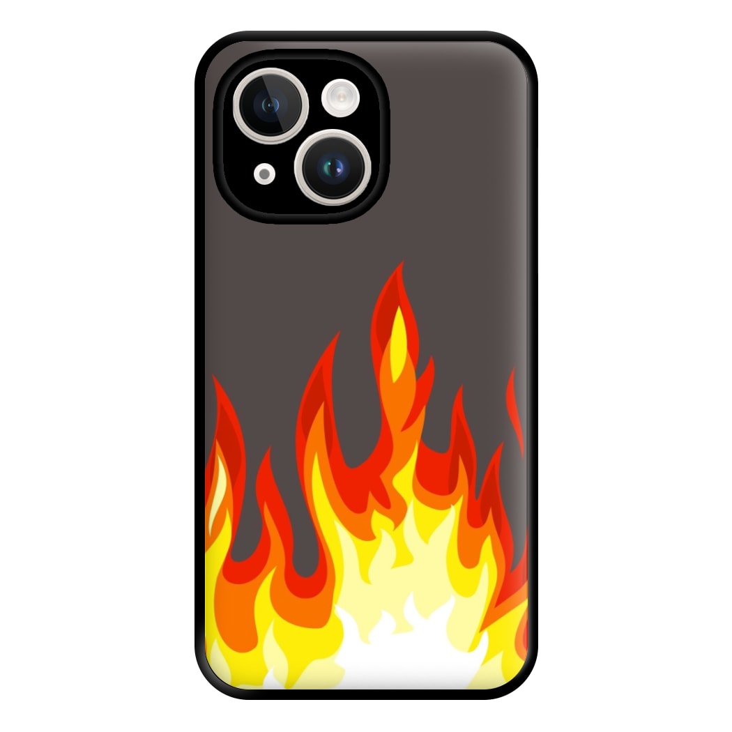 Grey Flame Phone Case for iPhone 14 Plus