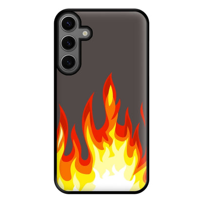 Grey Flame Phone Case for Galaxy S23FE