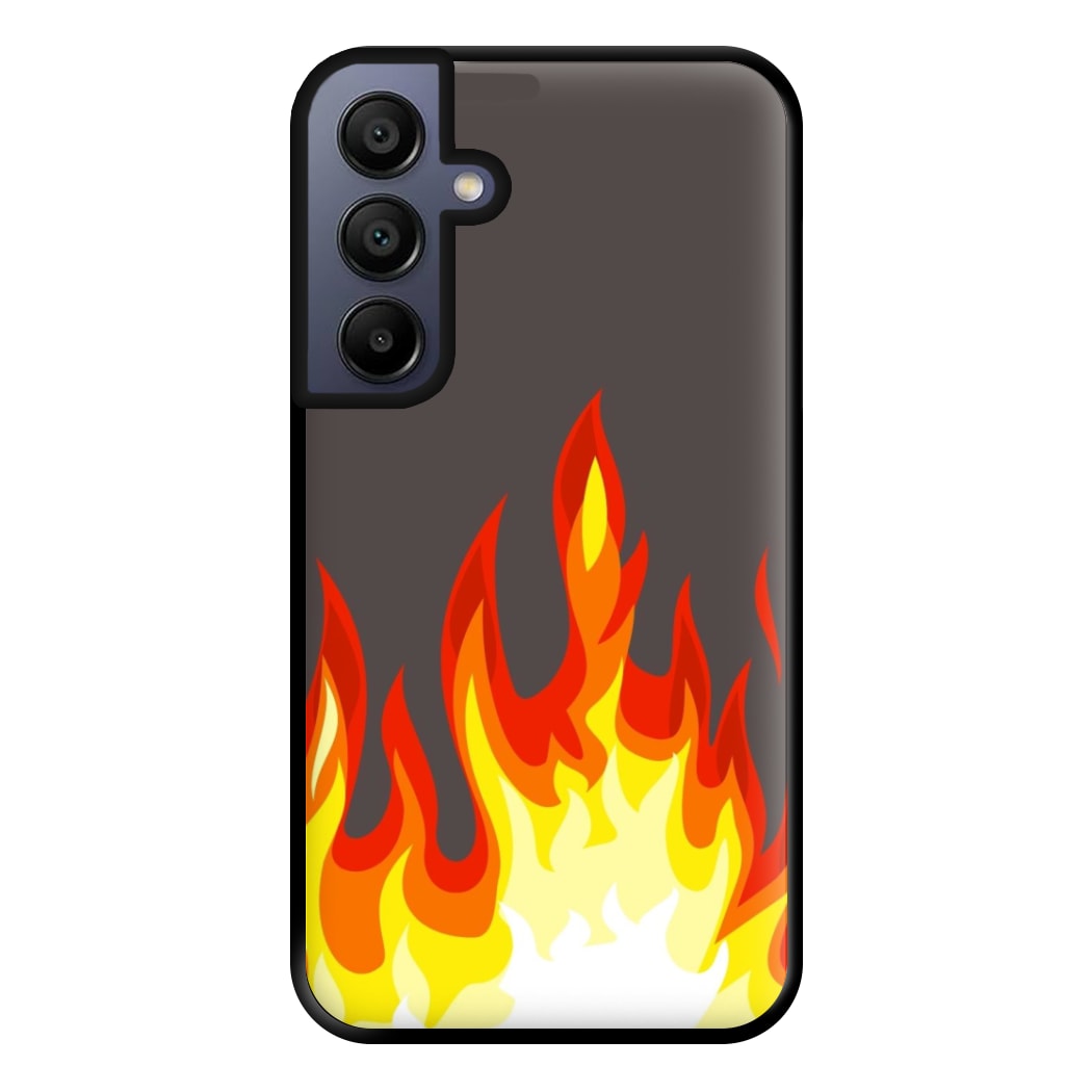 Grey Flame Phone Case for Galaxy A15