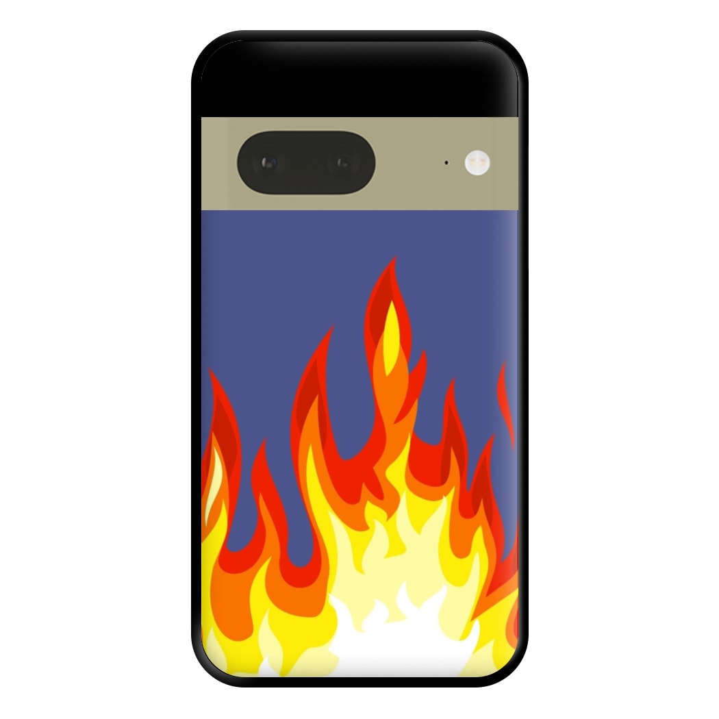 Dark Blue Flame Phone Case for Google Pixel 7a