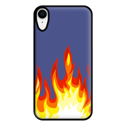 Dark Blue Flame Phone Case for iPhone XR