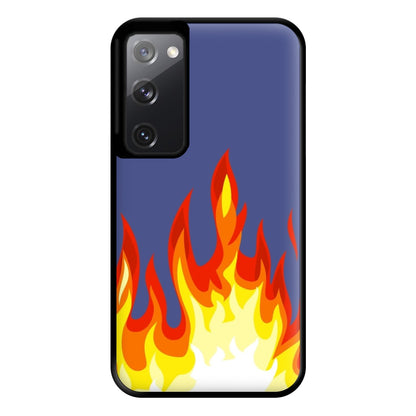 Dark Blue Flame Phone Case for Galaxy S20FE