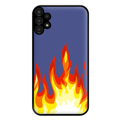 Dark Blue Flame Phone Case for Galaxy A13