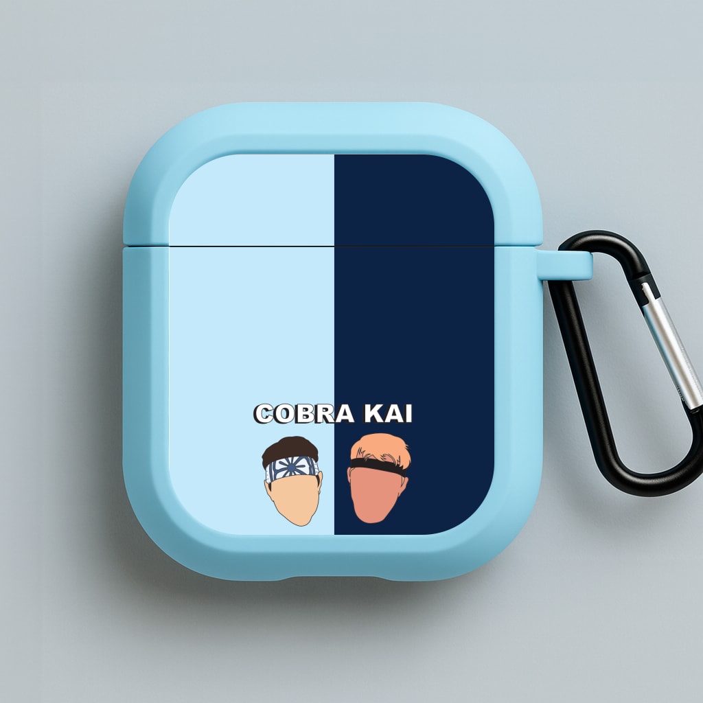 Johnny And LaRusso Blue AirPods Case
