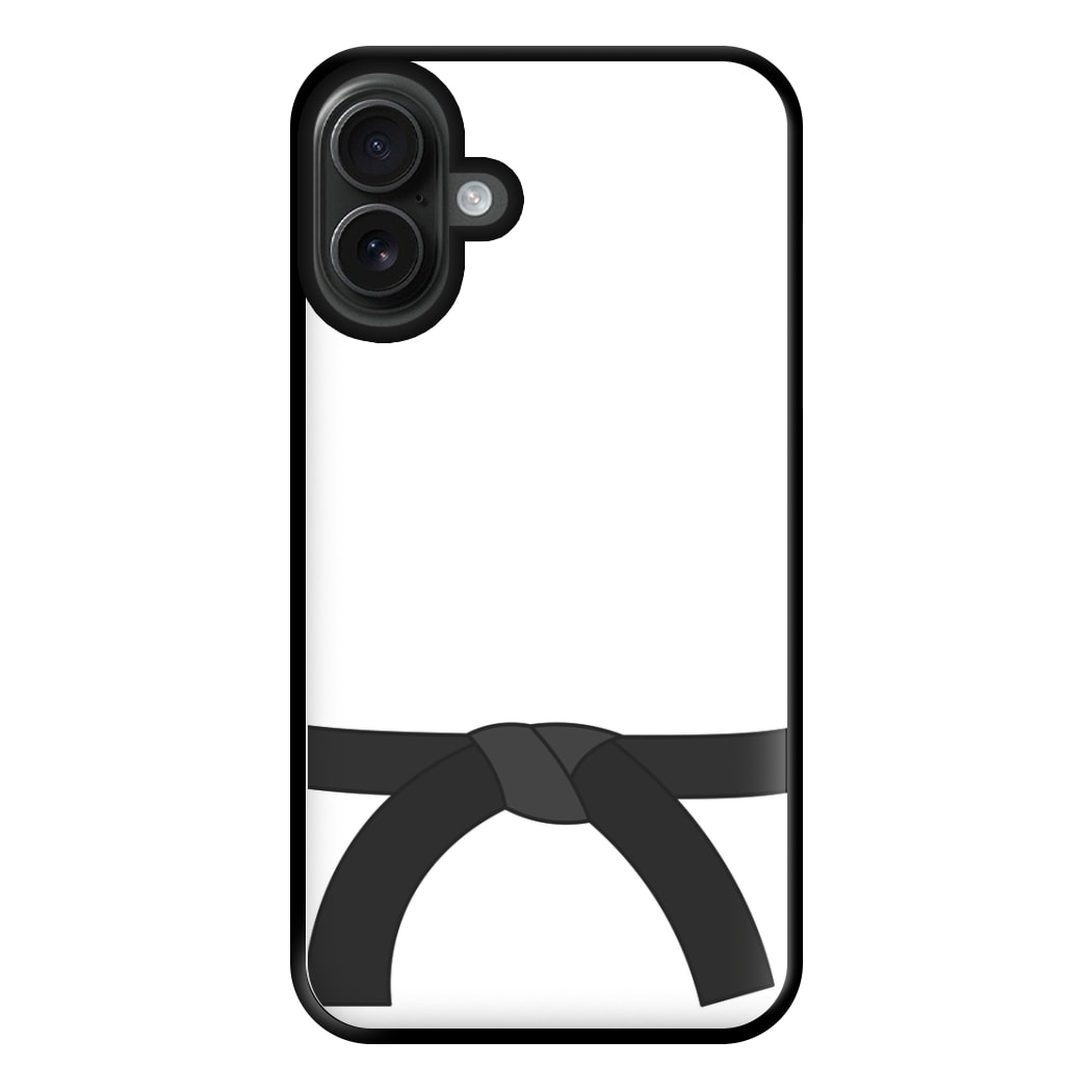 Black Belt Phone Case for iPhone 16 Plus