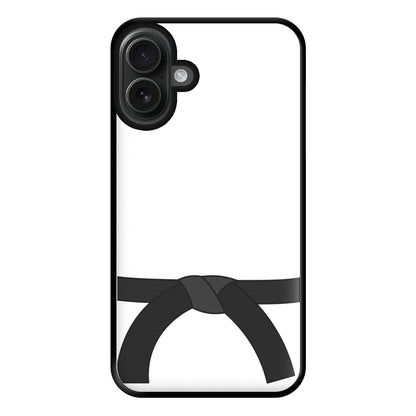 Black Belt Phone Case for iPhone 16 Plus