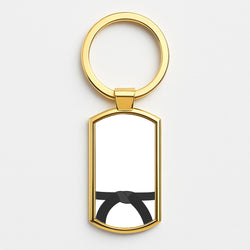 Black Belt Gold Keyring