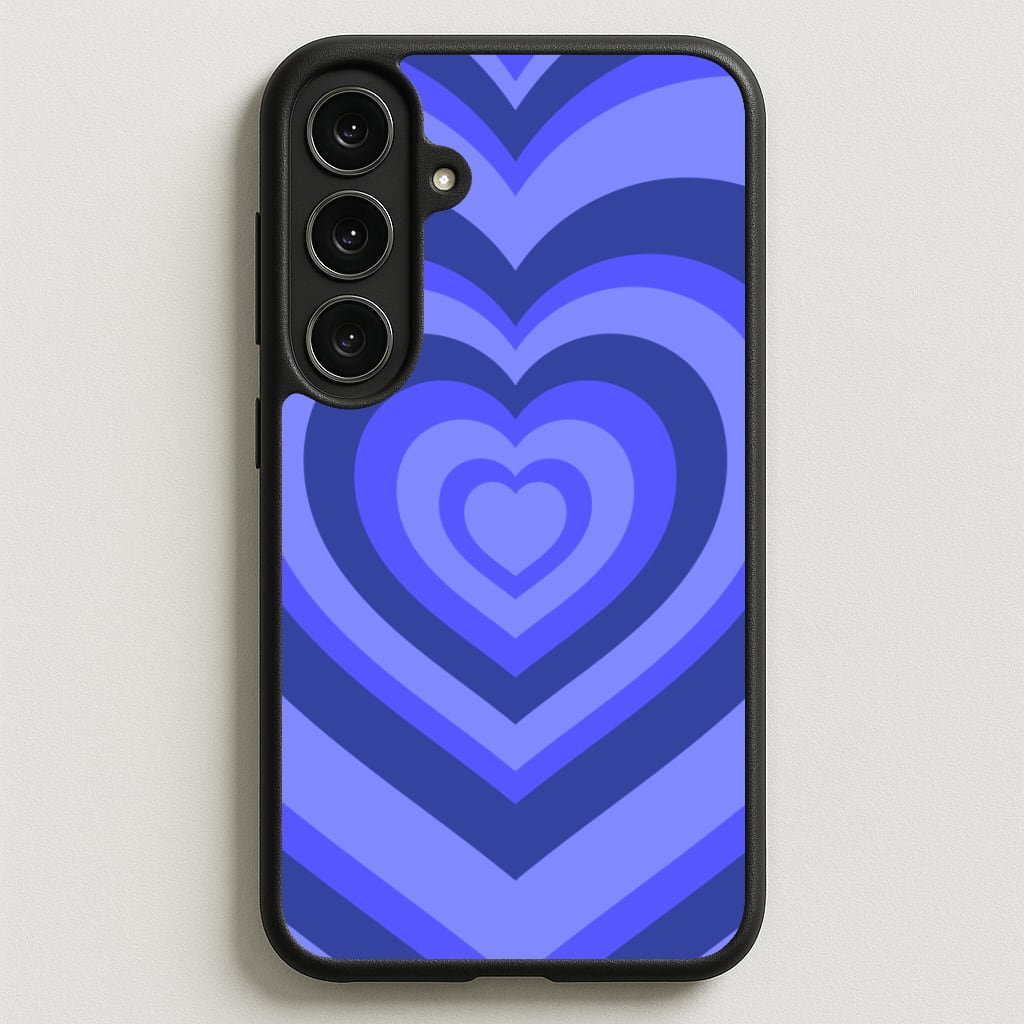 Blue - Colourful Hearts Phone Case for Galaxy S25FE