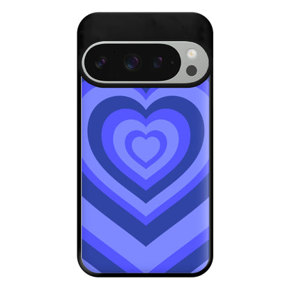 Blue - Colourful Hearts Phone Case for Google Pixel 9 Pro XL