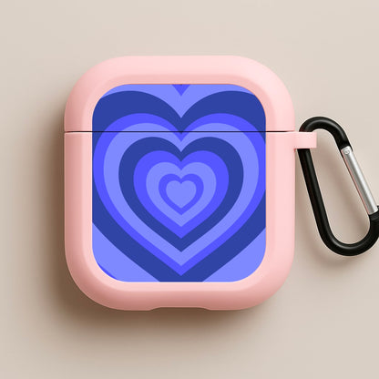 Blue - Colourful Hearts Pink AirPods Case