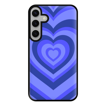 Blue - Colourful Hearts Phone Case for Galaxy S24FE