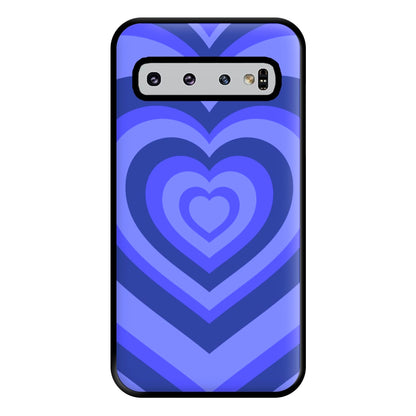 Blue - Colourful Hearts Phone Case for Galaxy S10 Plus