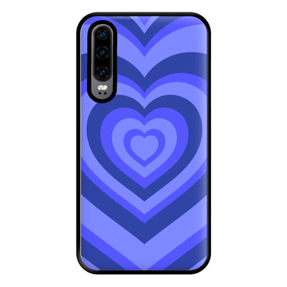 Blue - Colourful Hearts Phone Case for Huawei P30